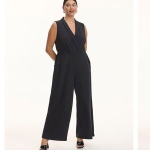 Reitmans Straight-Leg Sleeveless Jumpsuit with Wrap Front 2X